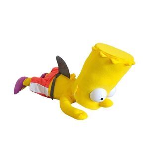 The simpsons bart Simpson swimming shark plush